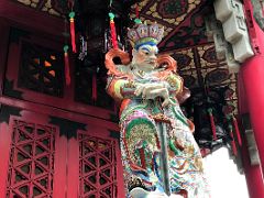 11C Statue of the heavenly king of the south holds a sword Yue Heung Shrine at Wong Tai Sin temple Hong Kong